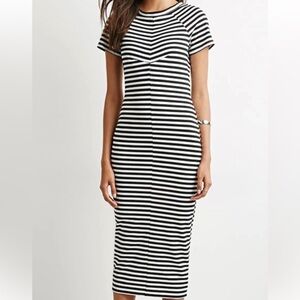 NWOT The Fifth Bodycon Stripe Dress L